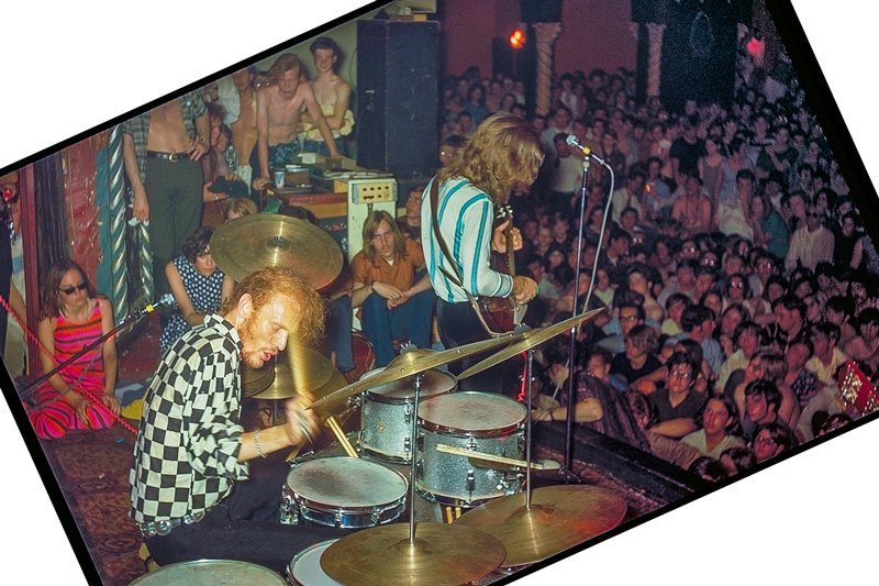 Cream on stage at the Grande Ballroom, Detroit 1967